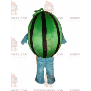 Costume da mascotte gigante verde e nero Anguria BIGGYMONKEY™ -