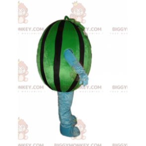 Costume de mascotte BIGGYMONKEY™ de pastèque verte et noire