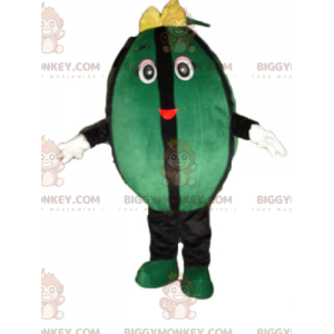 Costume da mascotte gigante verde e nero Anguria BIGGYMONKEY™ -