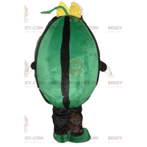 Costume da mascotte gigante verde e nero Anguria BIGGYMONKEY™ -