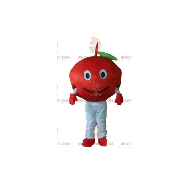 Costume de mascotte BIGGYMONKEY™ de cerise rouge mignonne et