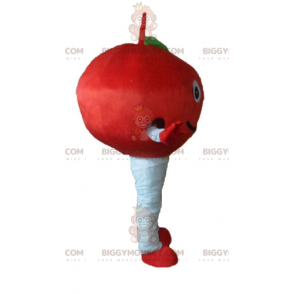 Roztomilý kostým maskota s úsměvem Red Cherry BIGGYMONKEY™ –