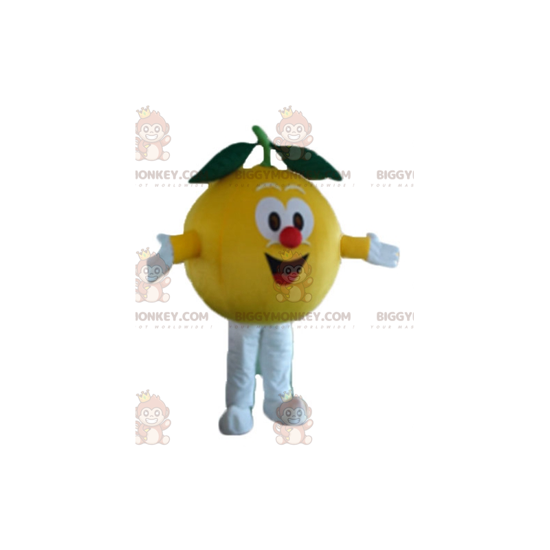 Roztomilý všestranný kostým maskota s citronem BIGGYMONKEY™ –