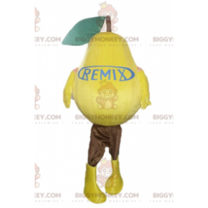 Very Realistic Giant Yellow Pear BIGGYMONKEY™ Mascot Costume –