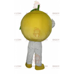 Costume de mascotte BIGGYMONKEY™ de citron jaune tout rond et