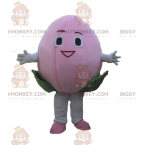 Kæmpe Litchi-blomst Pink Frugt BIGGYMONKEY™ maskotkostume -