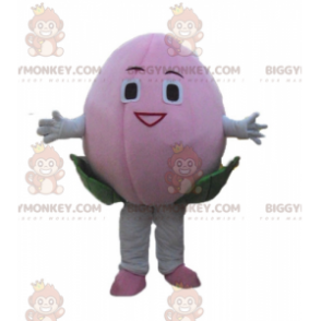 Costume da mascotte BIGGYMONKEY™ con fiore rosa litchi gigante