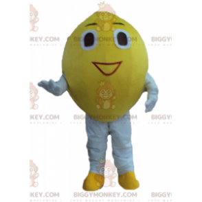 Costume da mascotte gigante sorridente di limone BIGGYMONKEY™ -