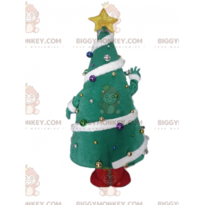 BIGGYMONKEY™ Costume da mascotte Albero di Natale decorato con