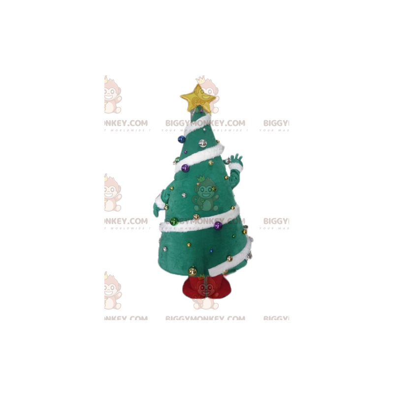 BIGGYMONKEY™ Costume da mascotte Albero di Natale decorato con