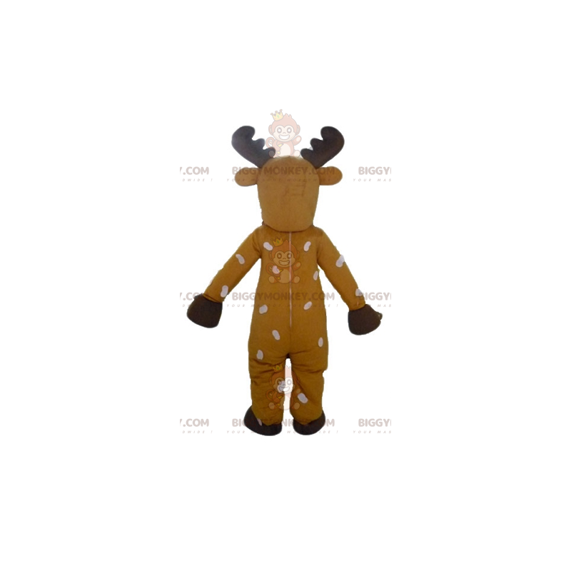 Disfraz de mascota BIGGYMONKEY™ Reno marrón y blanco con