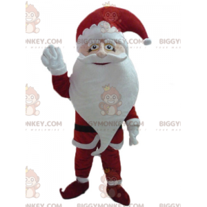 BIGGYMONKEY™ Costume da mascotte di Babbo Natale vestito con