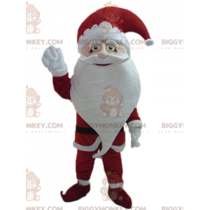 Traje de mascote de Papai Noel BIGGYMONKEY™ vestido com trajes