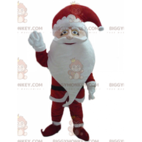 BIGGYMONKEY™ Costume da mascotte di Babbo Natale vestito con