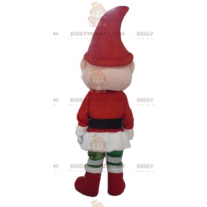 Fantasia de mascote BIGGYMONKEY™ de elfo de Natal Papai Noel –