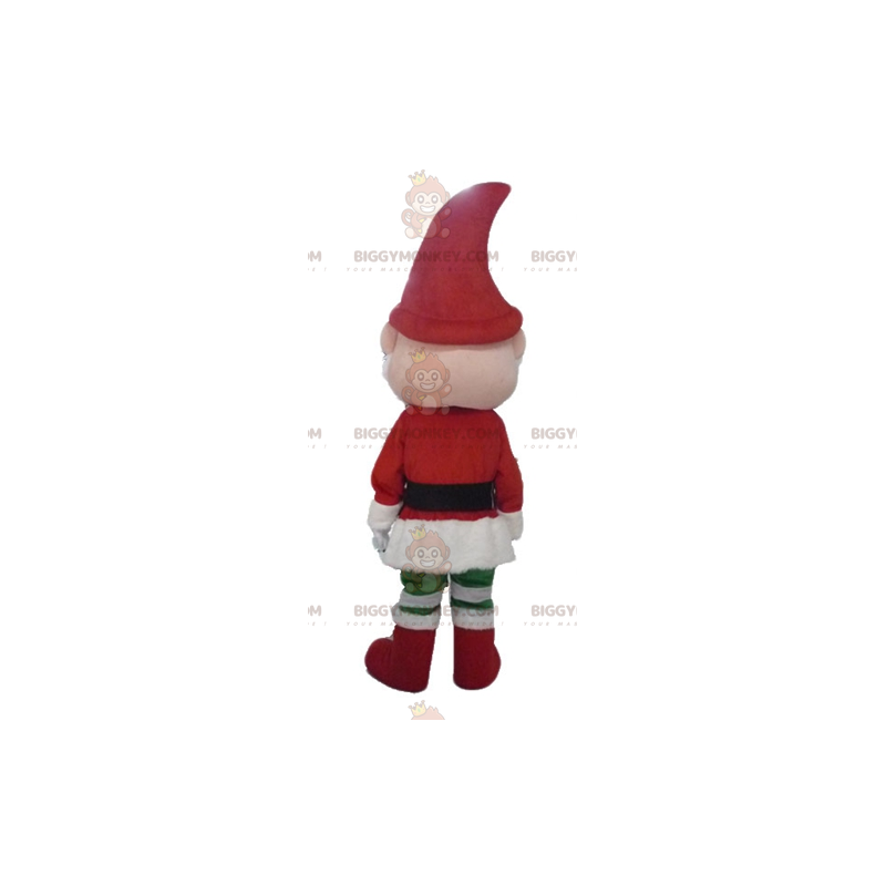 Costume de mascotte BIGGYMONKEY™ du Père-Noël de lutin de Noël