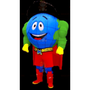 Costume de mascotte BIGGYMONKEY™ de mappemonde super-héros -