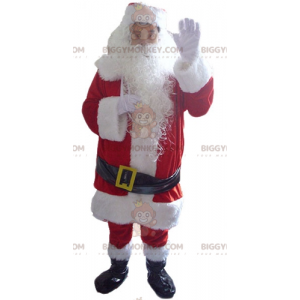 Costume da Babbo Natale con barba e tutti gli accessori -