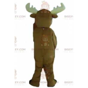 Costume de mascotte BIGGYMONKEY™ d'élan de caribou marron très