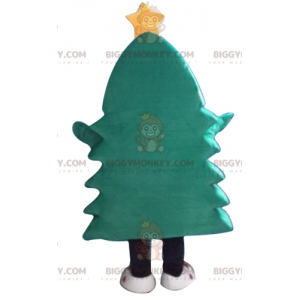 BIGGYMONKEY™ maskotkostume Grønt juletræ med gul stjerne -