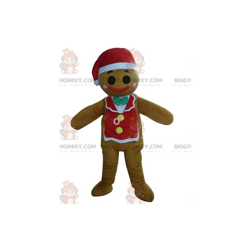 Traje de mascote de homem de gengibre de Natal BIGGYMONKEY™ –