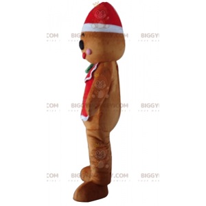 BIGGYMONKEY™ Christmas Gingerbread Man Mascot Costume –