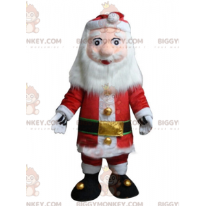 Kerstman BIGGYMONKEY™ mascottekostuum gekleed in rood en wit