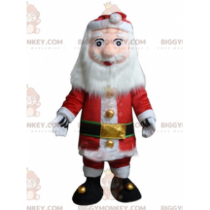 Disfraz de mascota Santa Claus BIGGYMONKEY™ vestido de rojo y