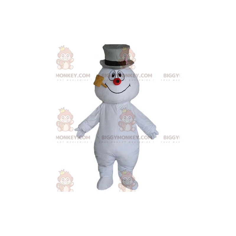 BIGGYMONKEY™ Snowman Mascot Costume with Hat and Pipe –