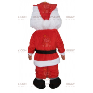 Kerstman BIGGYMONKEY™ mascottekostuum gekleed in rood en wit