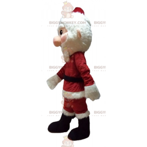 Traje de mascote de Papai Noel BIGGYMONKEY™ vestido de vermelho