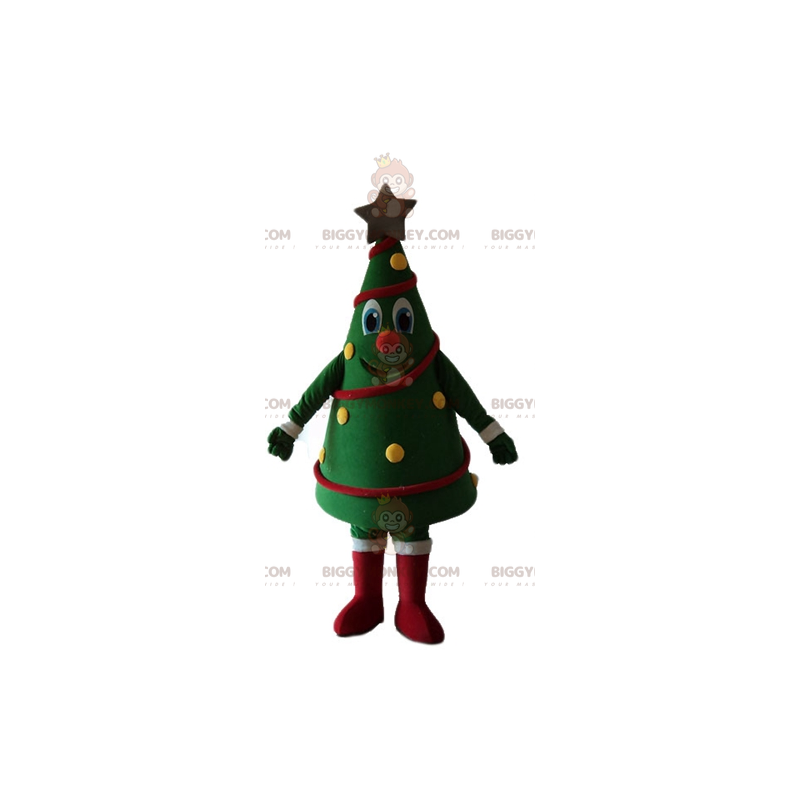 Costume da mascotte BIGGYMONKEY™ con albero di Natale decorato