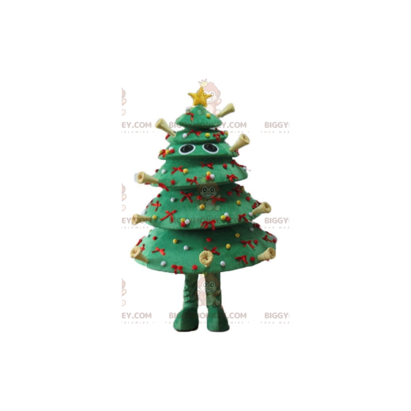 Disfraz de mascota BIGGYMONKEY™ árbol de Navidad decorado muy
