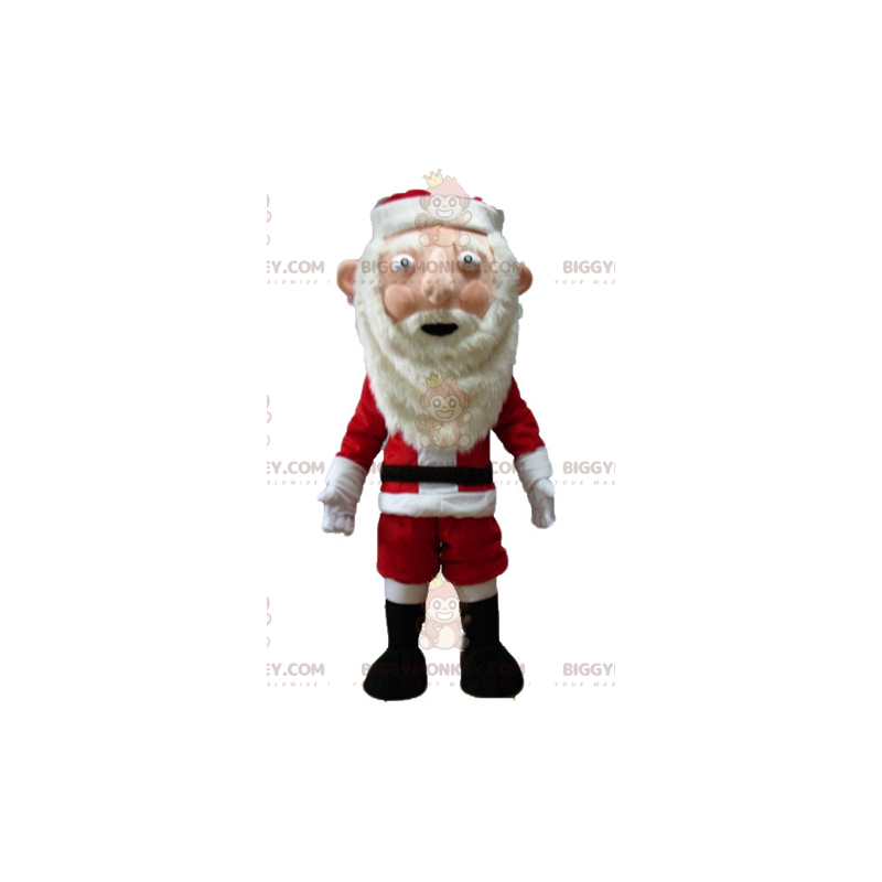 BIGGYMONKEY™ Santa Claus Mascot Costume in Traditional Red and