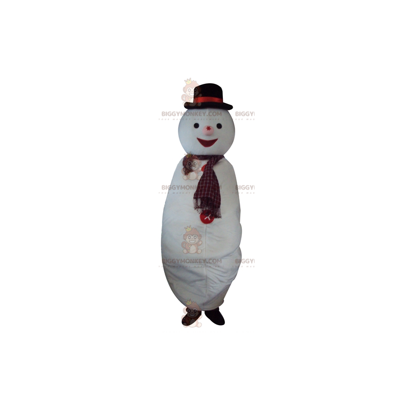 Kostým obřího bílého sněhuláka BIGGYMONKEY™ maskota –