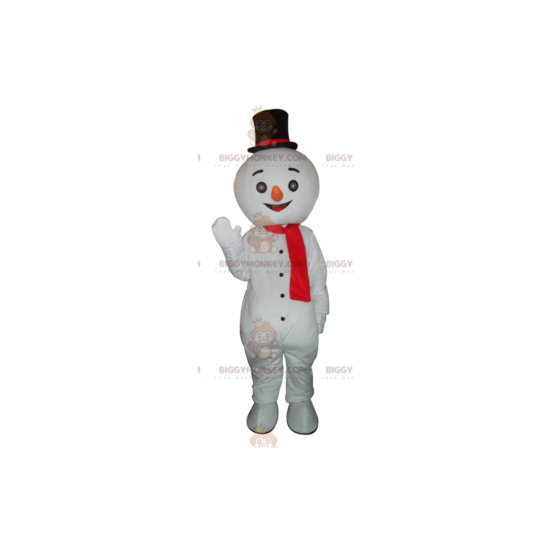 Giant Smiling Snowman BIGGYMONKEY™ Mascot Costume -