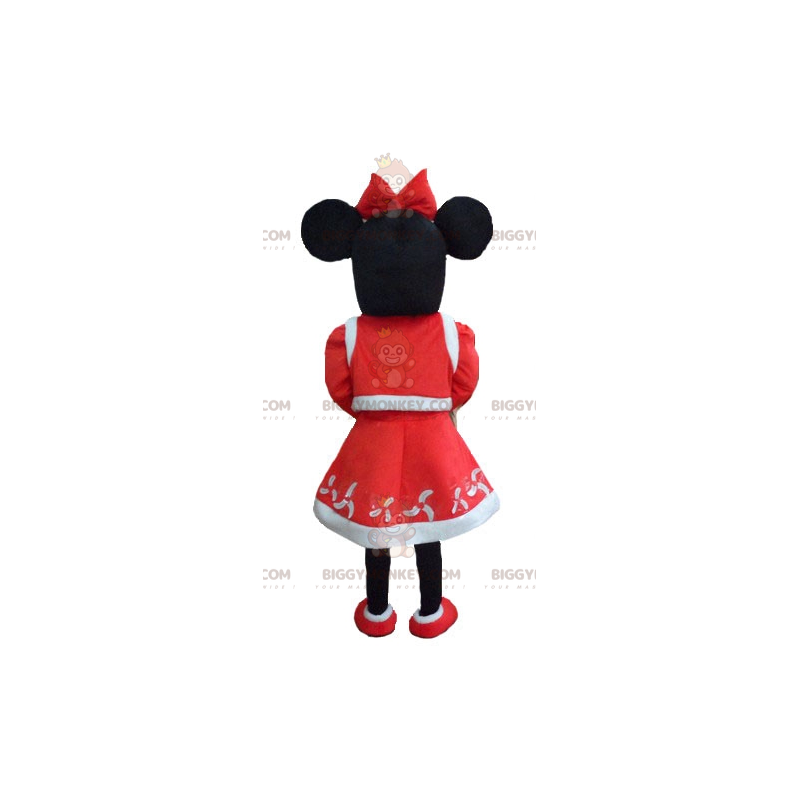 Costume de mascotte BIGGYMONKEY™ de Minnie Mouse habillée en