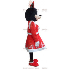 Costume de mascotte BIGGYMONKEY™ de Minnie Mouse habillée en