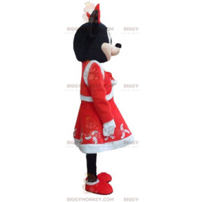 Kostium maskotki Myszki Minnie BIGGYMONKEY™ w świątecznym
