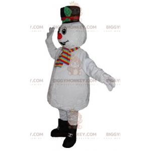 Värikäs ja söpö pehmeä lumiukko BIGGYMONKEY™ maskottiasu -