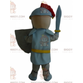 Knight Boy BIGGYMONKEY™ Mascot Costume with Helmet and Shield -