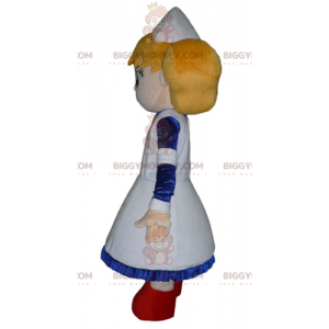 Traje de mascote BIGGYMONKEY™ Enfermeira loira com vestido