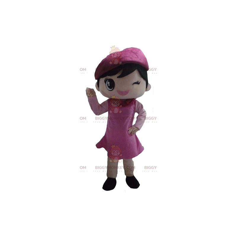 BIGGYMONKEY™ Costume da mascotte Ragazza civettuola vestita con