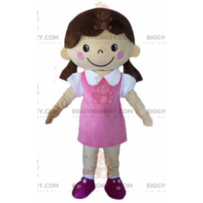 Disfraz de mascota BIGGYMONKEY™ Chica coqueta vestida con un