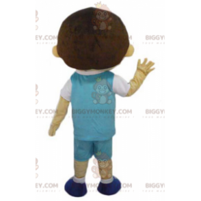 BIGGYMONKEY™ Costume da mascotte Scolaro ben vestito con abito