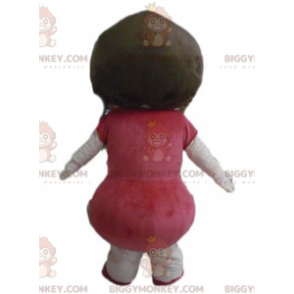 BIGGYMONKEY™ Costume da mascotte Ragazza molto sorridente con