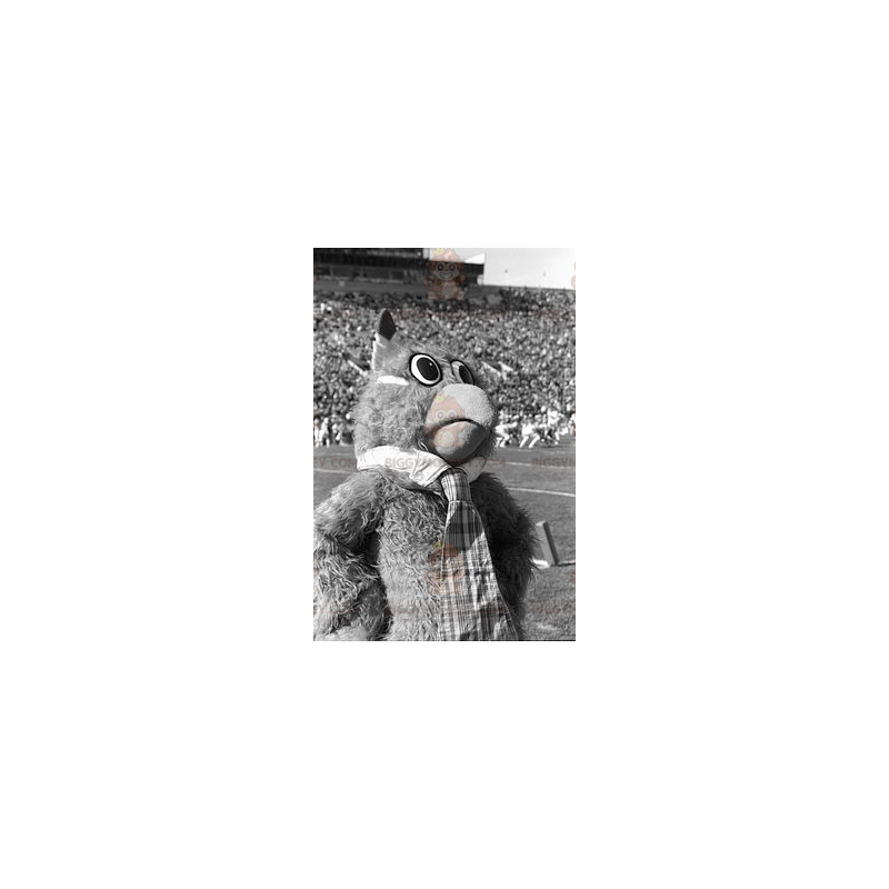 Costume de mascotte BIGGYMONKEY™ de hibou poilu -