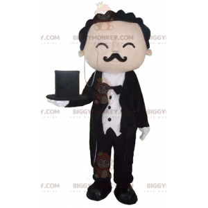 Gut gekleideter Butler Butler BIGGYMONKEY™ Maskottchenkostüm -