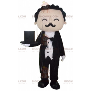 Gut gekleideter Butler Butler BIGGYMONKEY™ Maskottchenkostüm -