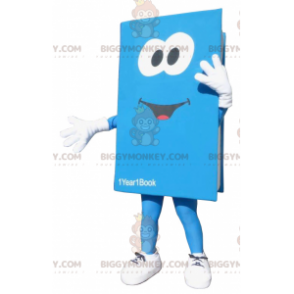 Costume de mascotte BIGGYMONKEY™ de livre bleu géant -